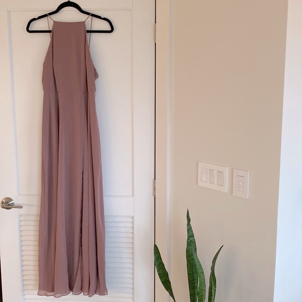Dessy Group bridesmaid maxi dress in sienna